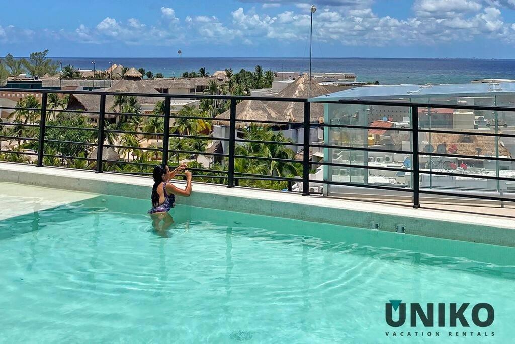 1 Block To The Beach 2Br 6Pax Rooftop Pool King Bed Playa del Carmen Dış mekan fotoğraf