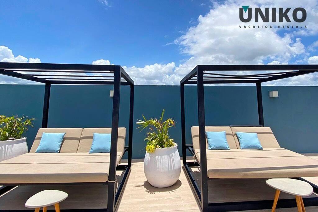 1 Block To The Beach 2Br 6Pax Rooftop Pool King Bed Playa del Carmen Dış mekan fotoğraf