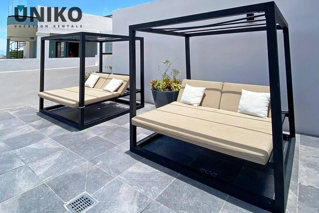 1 Block To The Beach 2Br 6Pax Rooftop Pool King Bed Playa del Carmen Dış mekan fotoğraf