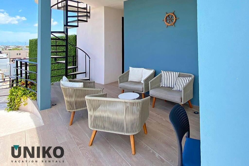 1 Block To The Beach 2Br 6Pax Rooftop Pool King Bed Playa del Carmen Dış mekan fotoğraf